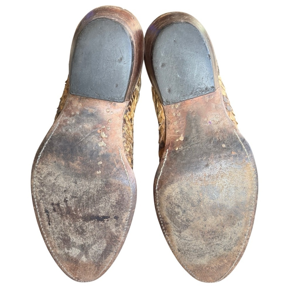 Olathe Boot Co. Two Tone Python Snakeskin Western… - image 6